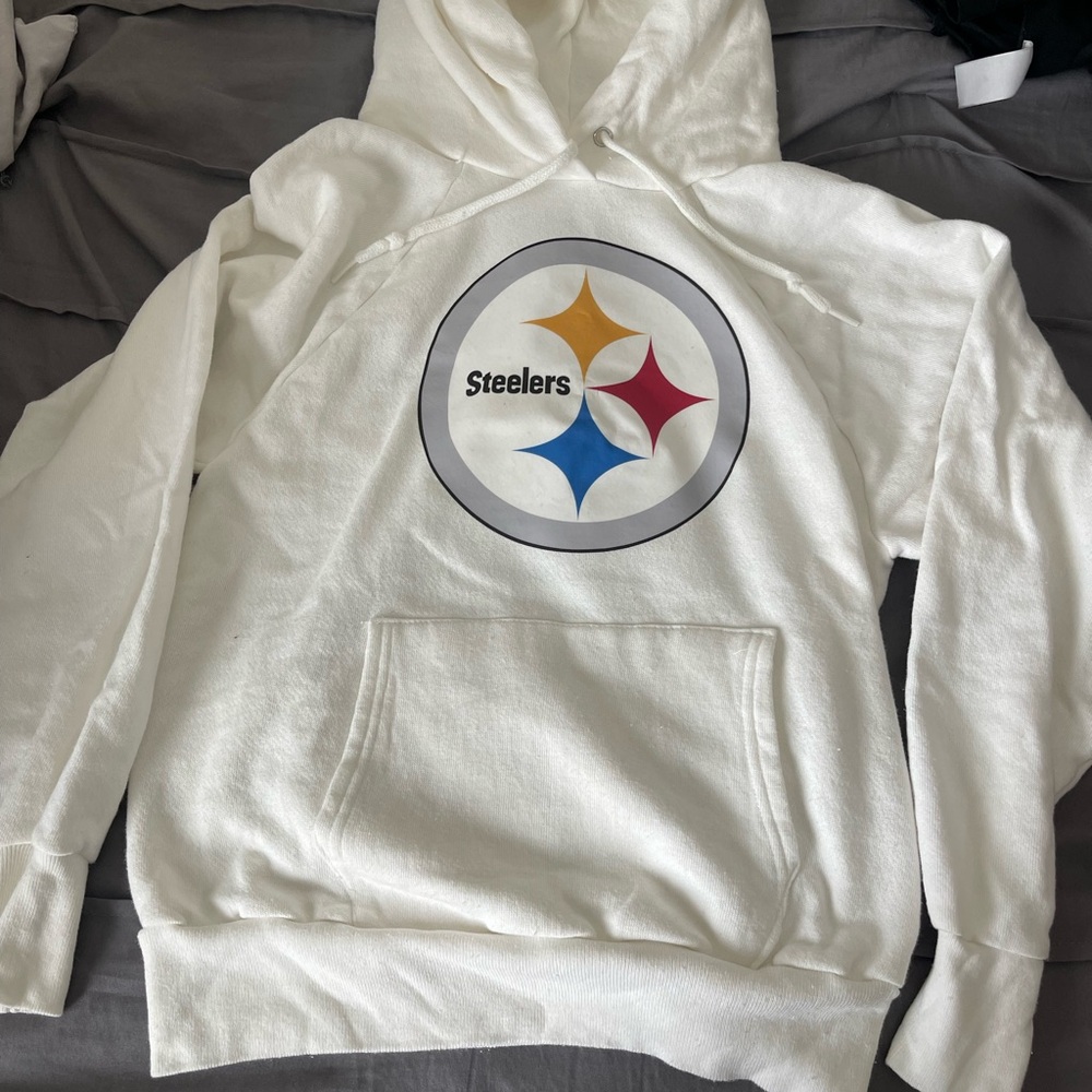 Steelers White Hoodie
